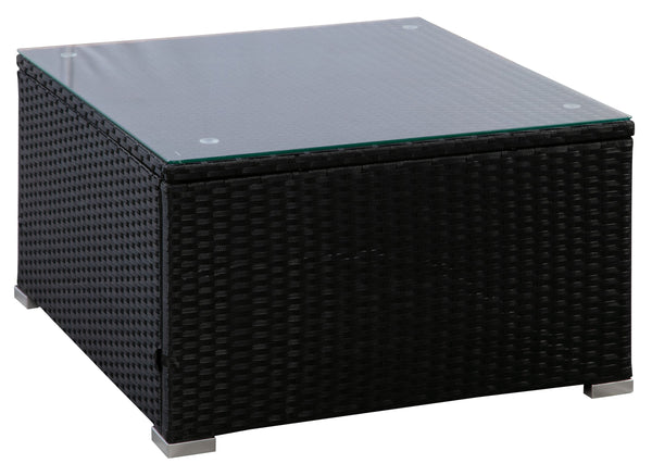 Rattanlounge FARO schwarz