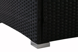 Rattanlounge FARO schwarz