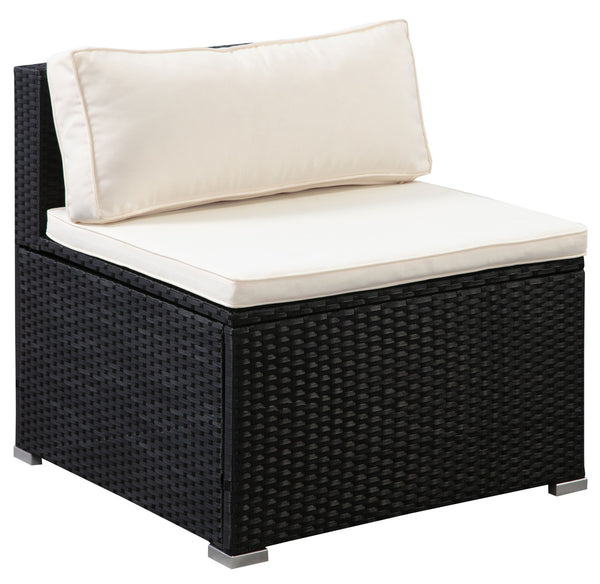 Rattanlounge FARO schwarz
