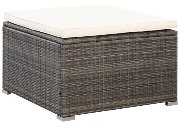 Rattanlounge SANTORINI grau