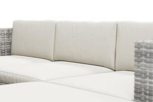 Rattan Lounge MALIBU grau