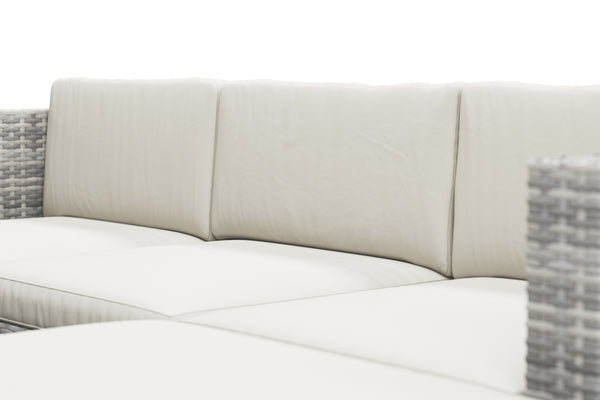 Rattan Lounge MALIBU grau