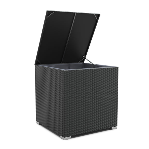 Rattanlounge ""San Marino"", schwarz