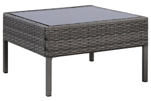 Rattanlounge BARI grau