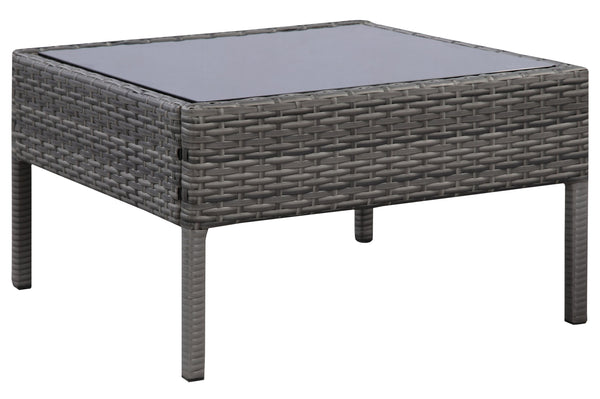 Rattanlounge BARI grau