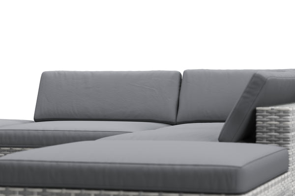 Rattan Lounge TEXAS grau