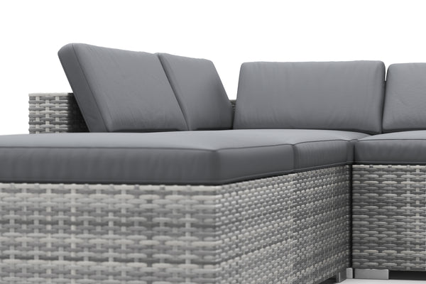 Rattan Lounge TEXAS grau