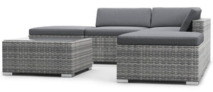 Rattan Lounge TEXAS grau