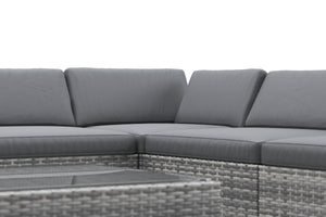 Rattan Lounge TEXAS grau