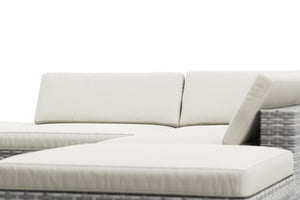 Rattanlounge TEXAS grau/beige