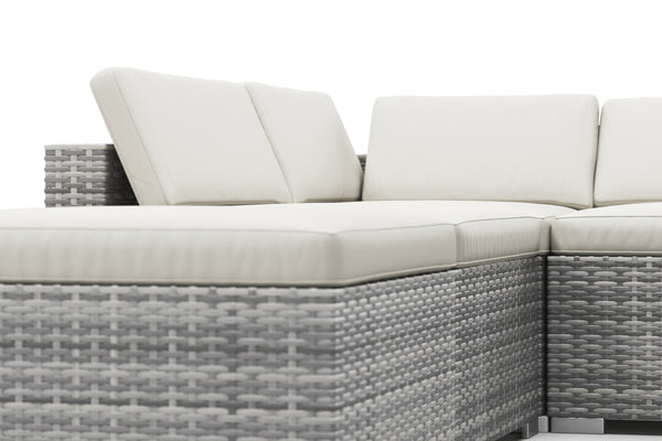 Rattanlounge TEXAS grau/beige