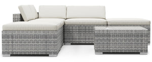 Rattanlounge TEXAS grau/beige