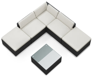 TEXAS Lounge schwarz/beige