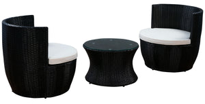 Rattan Lounge stapelbar Turm