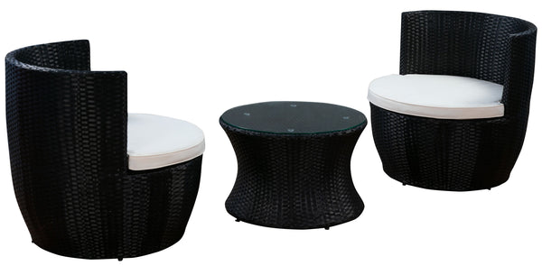 Rattan Lounge stapelbar Turm