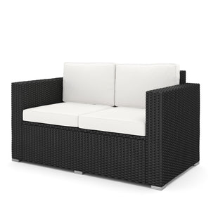 Rattan Lounge VENEZIA schwarz