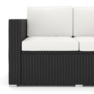 Rattan Lounge VENEZIA schwarz