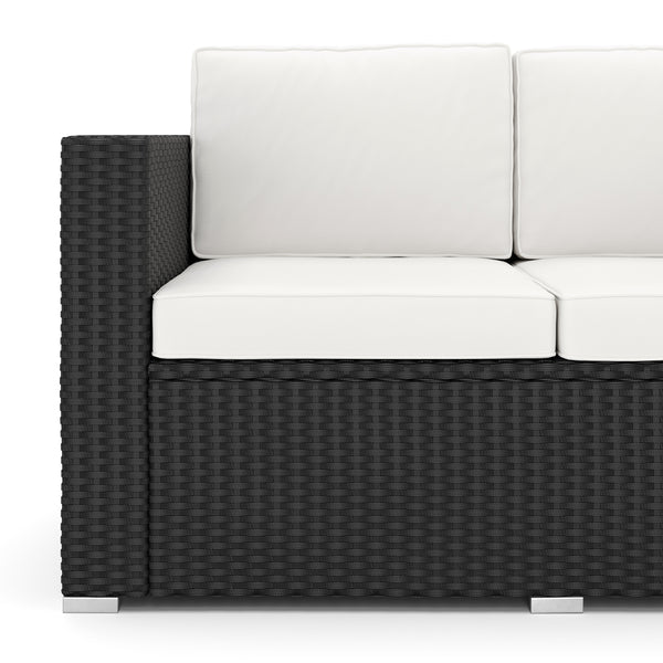 Rattan Lounge VENEZIA schwarz