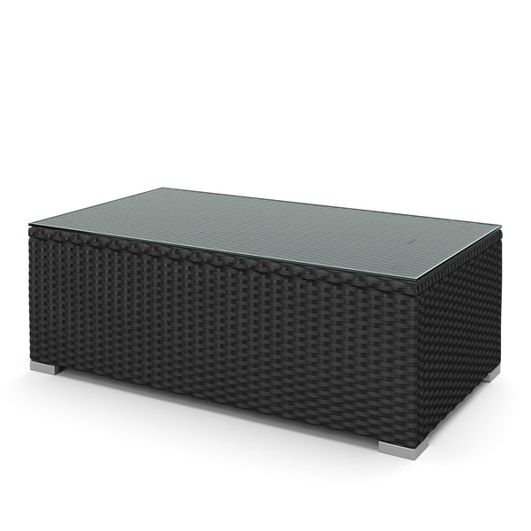 Rattan Lounge VENEZIA schwarz