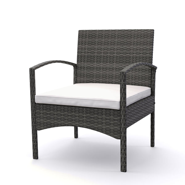 Gartenset CATANIA Rattan grau