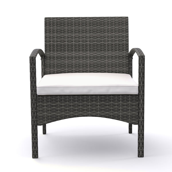 Gartenset CATANIA Rattan grau