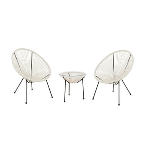 Acapulco Gartenmöbel Set weiss