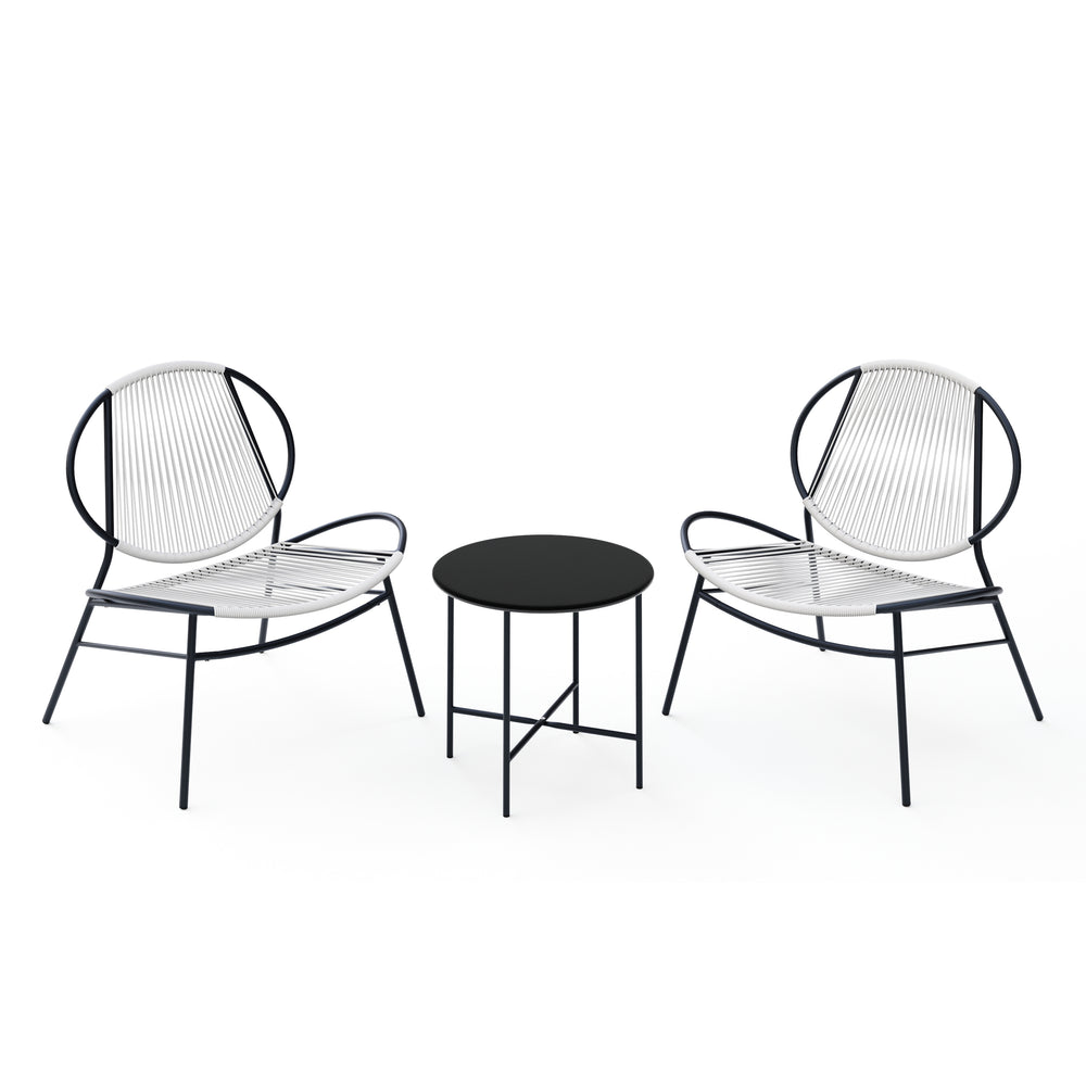 Set di mobili da giardino BORNEO, grigio