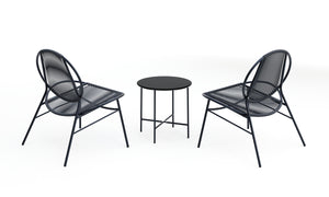 Gartenmöbel Set BORNEO schwarz