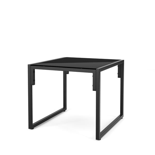 Gartenmöbel Set DELANO 3-teilig anthrazit/schwarz