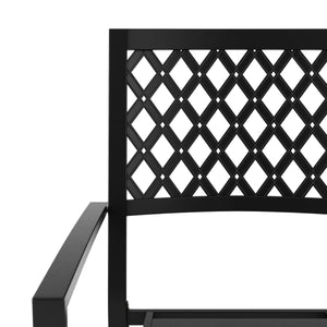 Gartenmöbel Set FREDERICO 5-teilig schwarz