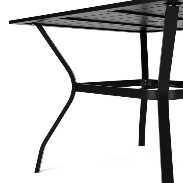 Gartenmöbel Set FREDERICO 5-teilig schwarz
