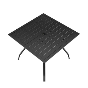 Gartenmöbel Set FREDERICO 5-teilig schwarz