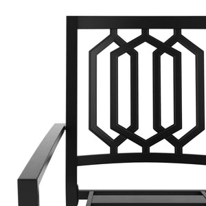 Gartenmöbel Set FREDERICO 7-teilig schwarz