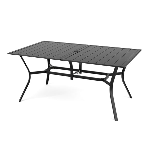 Gartenmöbel Set FREDERICO 7-teilig schwarz