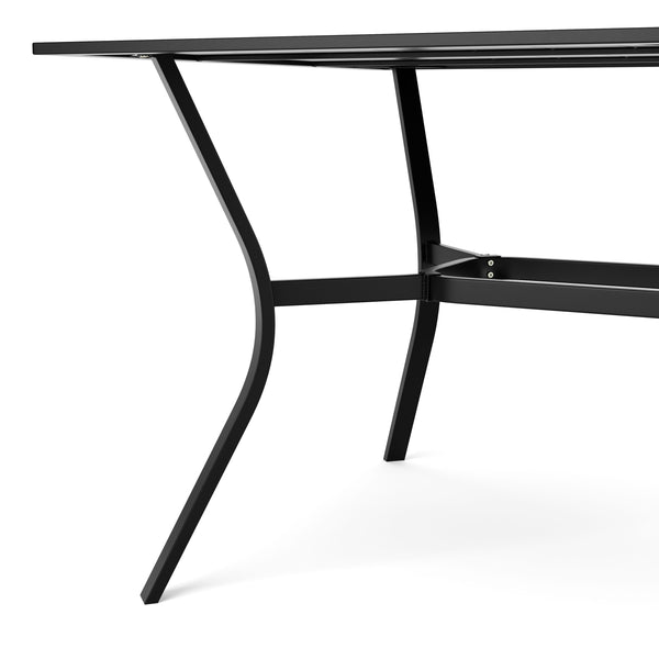Gartenmöbel Set FREDERICO 7-teilig schwarz