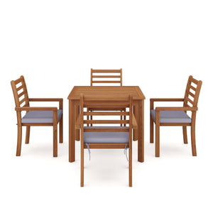 Gartenmöbel Set Holz APULIA 5-teilig