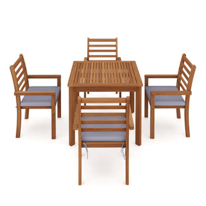 Gartenmöbel Set Holz APULIA 5-teilig