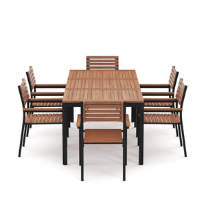 Gartenmöbel Set Holz MARCIA 7-teilig