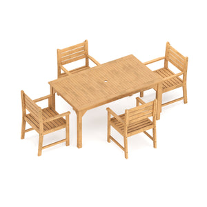 Gartenmöbel Set Holz MONICA 5-teilig