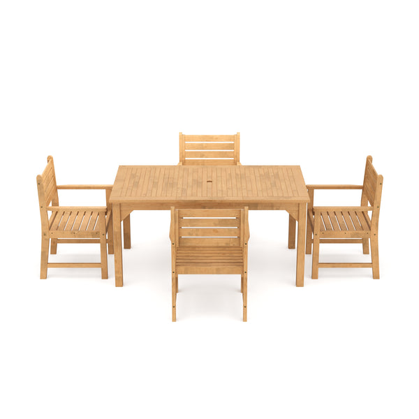 Gartenmöbel Set Holz MONICA 5-teilig