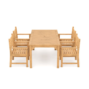 Gartenmöbel Set Holz MONICA 5-teilig