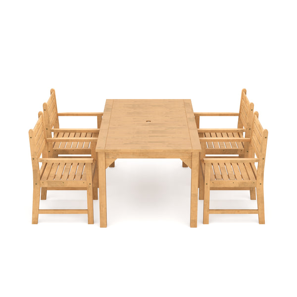 Gartenmöbel Set Holz MONICA 5-teilig