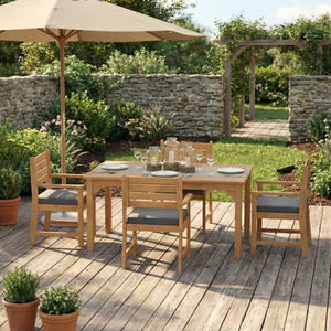 Gartenmöbel Set Holz MONICA 5-teilig