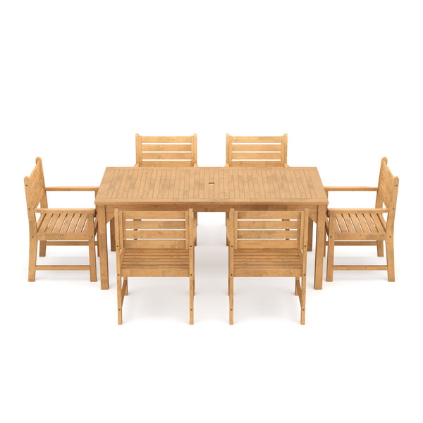 Gartenmöbel Set Holz MONICA 7-teilig