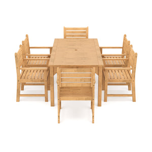 Gartenmöbel Set Holz MONICA 7-teilig