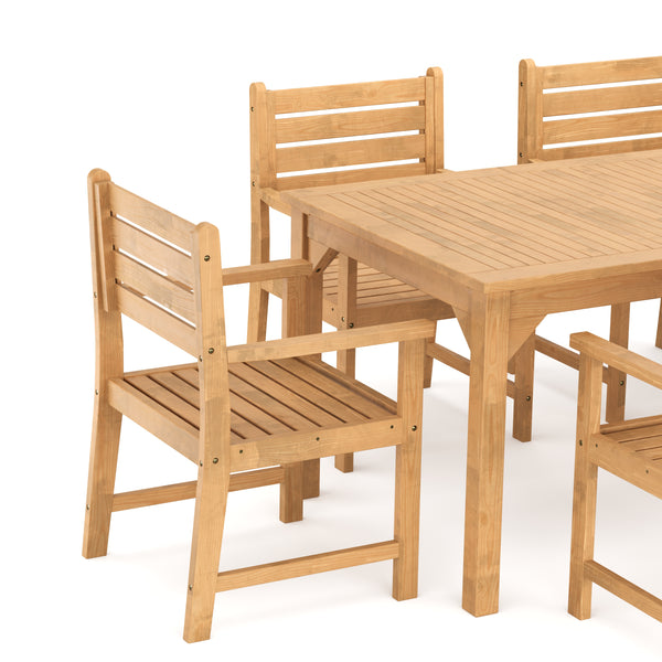 Gartenmöbel Set Holz MONICA 7-teilig