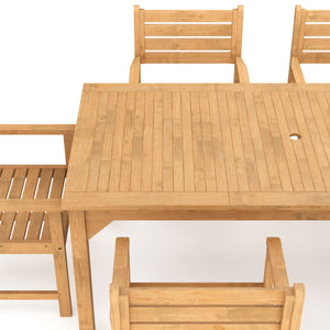 Gartenmöbel Set Holz MONICA 7-teilig