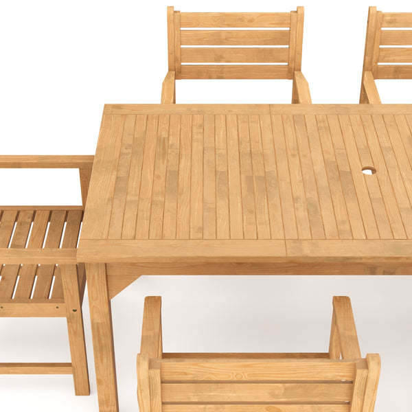 Gartenmöbel Set Holz MONICA 7-teilig