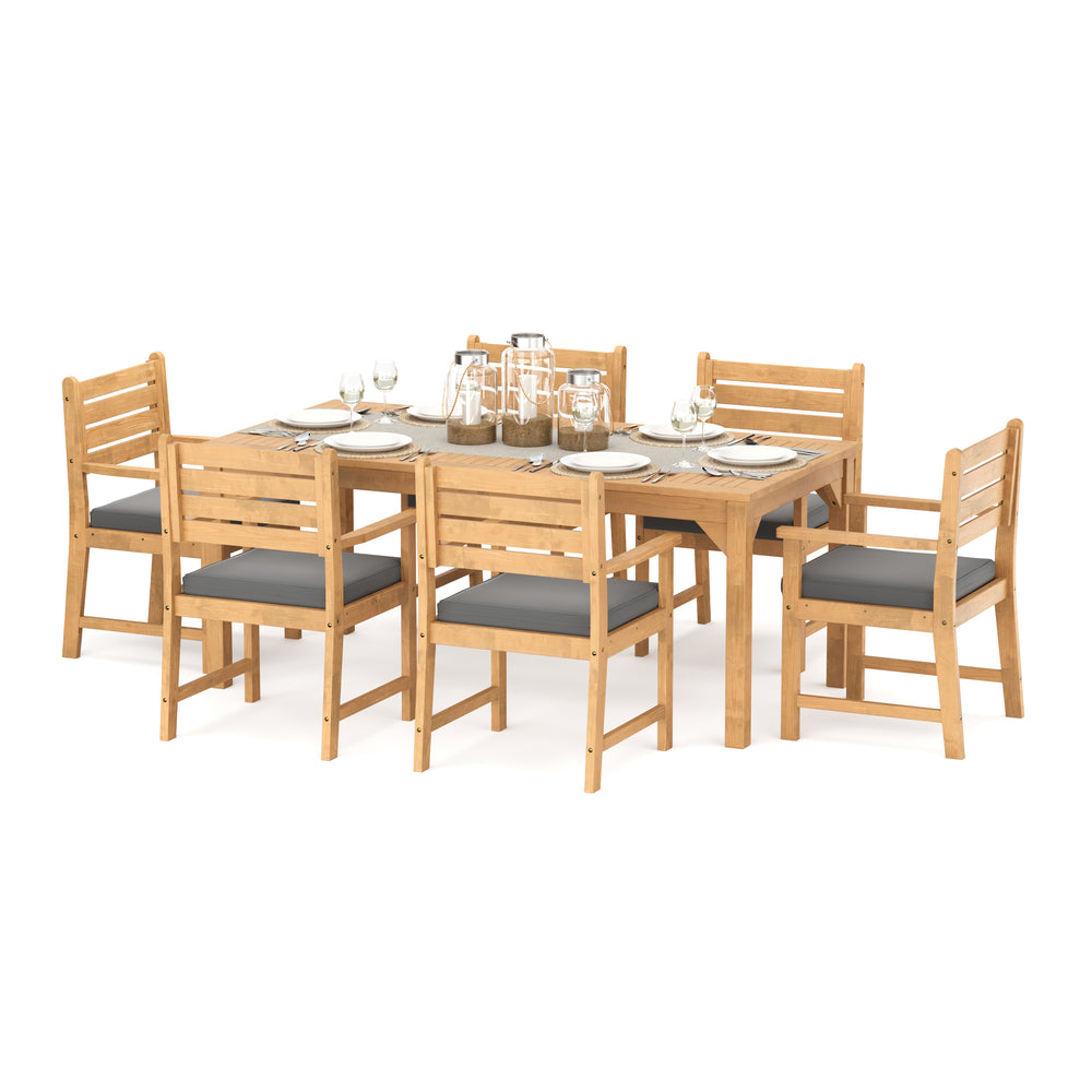 MONICA 7-piece wooden garden furniture set