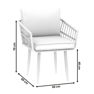 Gartenmöbel Set ISOLDA 3-teilig beige/anthrazit